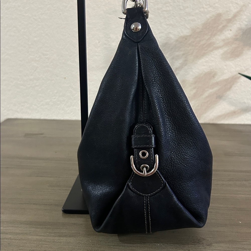 Y2K Coach Madison Hailey BlackLeather Hobo Bag -14304 - Picture 5 of 11